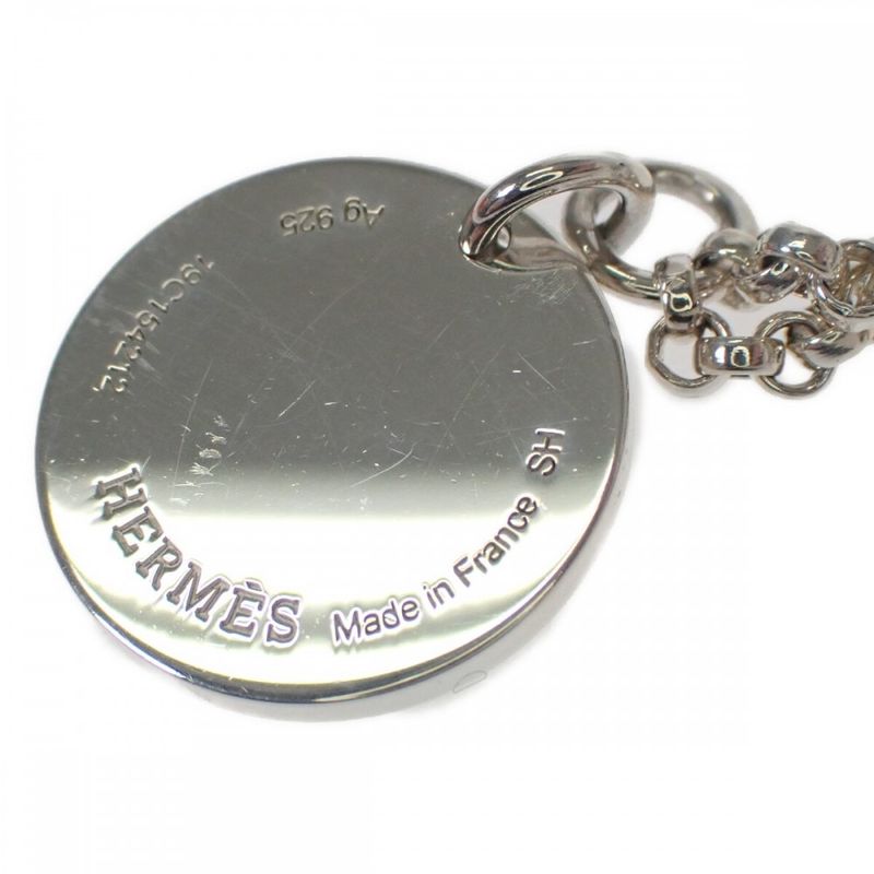 Hermes Ex Libris Breath PM B 00 sh Bracelet 18K Pink Gold Silver Ag1000 — view 5
