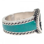 Gucci Interlocking G j8410 8136 Ring Silver 925 Turquoise — view 3