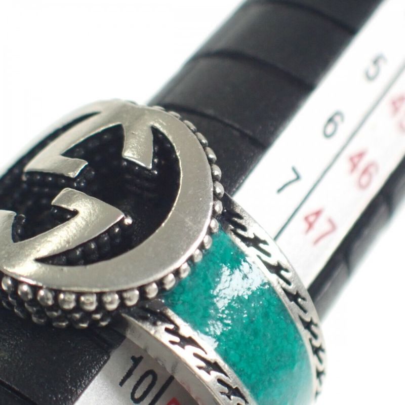 Gucci Interlocking G j8410 8136 Ring Silver 925 Turquoise — view 7
