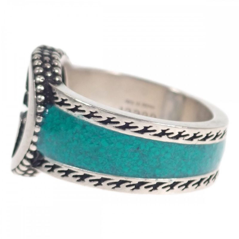Gucci Interlocking G j8410 8136 Ring Silver 925 Turquoise — view 4