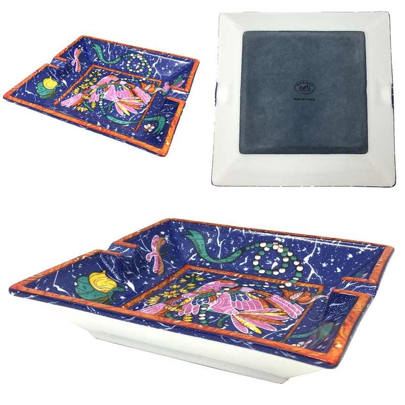 Hermes Ashtray Small Container Pierre Dorient Et Doccident Butterfly — view 3