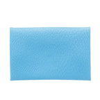 Hermes Card Case Men Brand Calvi Chevre Blue Aztec Business Holder — view 4