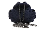 Chanel Tweed Backpack Mini Navy Silver — view 2