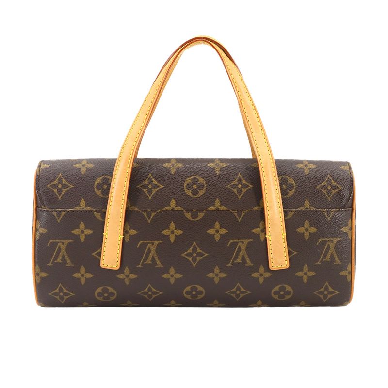 Louis Vuitton Monogram Sonatine Hand Bag Brown Gold Hardware — view 3