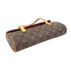 Louis Vuitton Monogram Sonatine Hand Bag Brown Gold Hardware — view 5