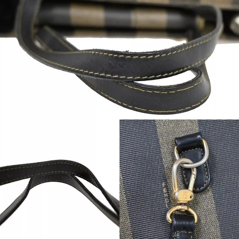 Fendi Tote Bag Pecan 2-Way Backpack Leather Black Khaki 87 Bs016 — view 7