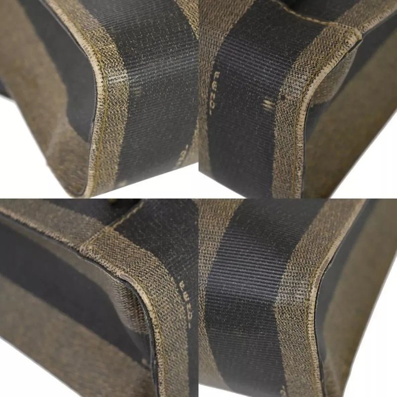 Fendi Tote Bag Pecan 2-Way Backpack Leather Black Khaki 87 Bs016 — view 6