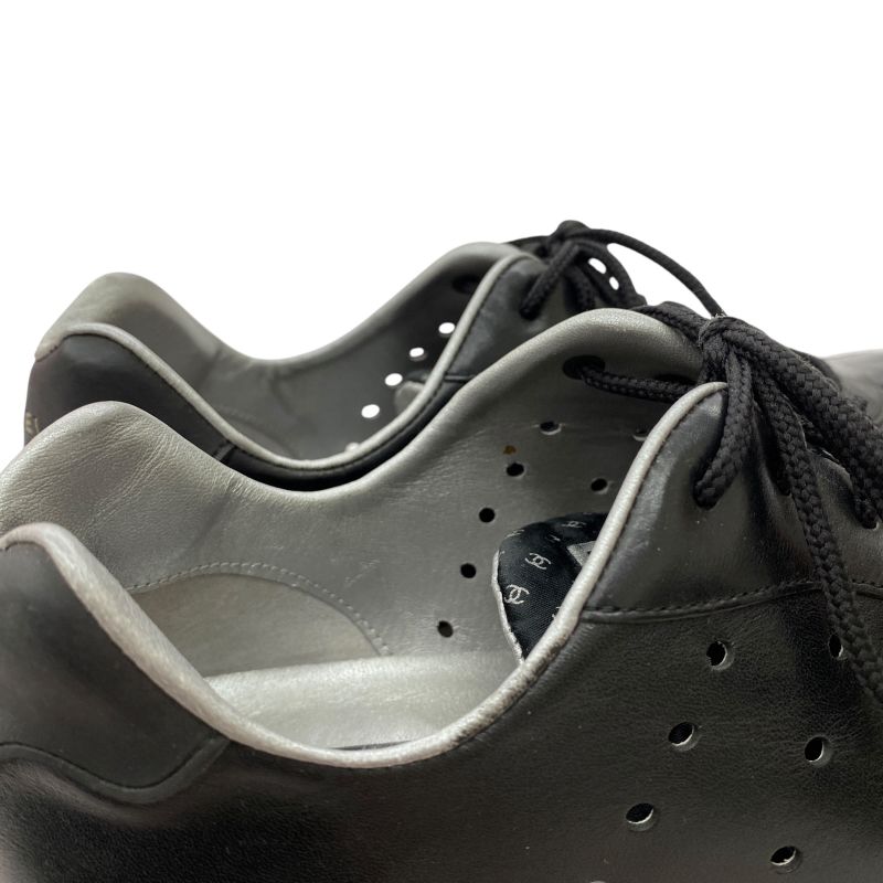 Chanel Sport Line Sneakers Shoes 35 Black Em1182 — view 8