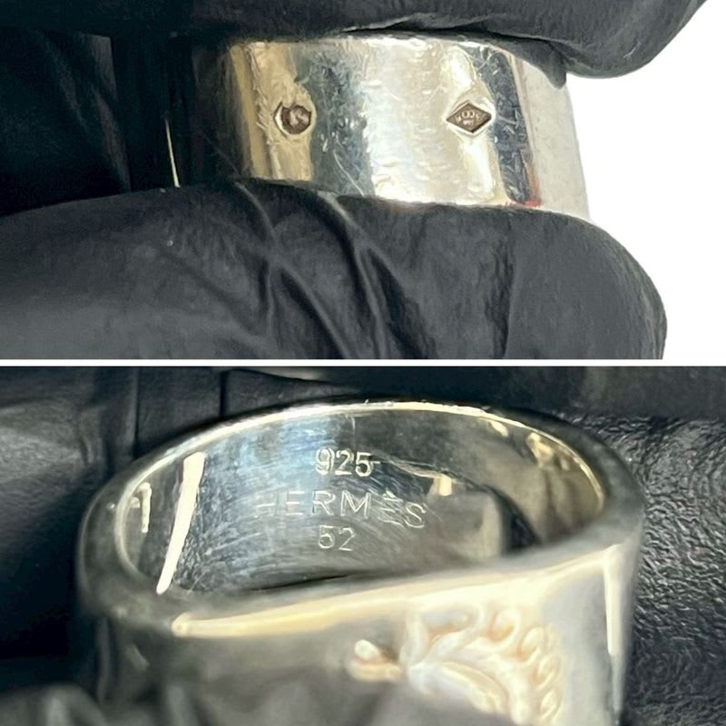 Hermes Gallop Ring Silver 925 No 10 Accessory Jewelry 406-6 — view 4