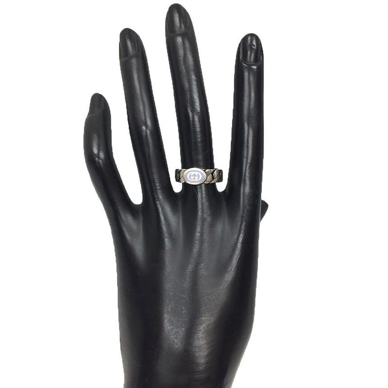 Gucci Ring Interlocking G 15 AG 925 Silver Antiqued — view 3
