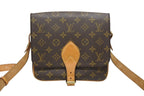 Louis Vuitton Cartouchiere MM Shoulder Bag Monogram Canvas Brown — view 2