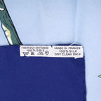 Hermes Carre 90 Sichuan Silk Navy Scarf 0124 — view 5