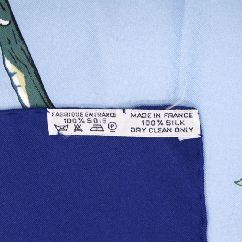 Hermes Carre 90 Sichuan Silk Navy Scarf 0124 — view 5