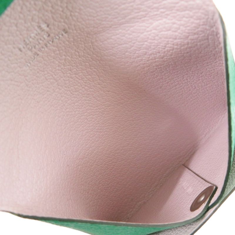Hermes Bastia Verso Chevre Misol Bamboo Rose Darling Silver Hardware Engraved — view 5