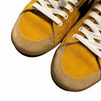 Celine Sneakers Lace-Up Suede Low Cut 40 Yellow Black Fa0230 aa — view 3