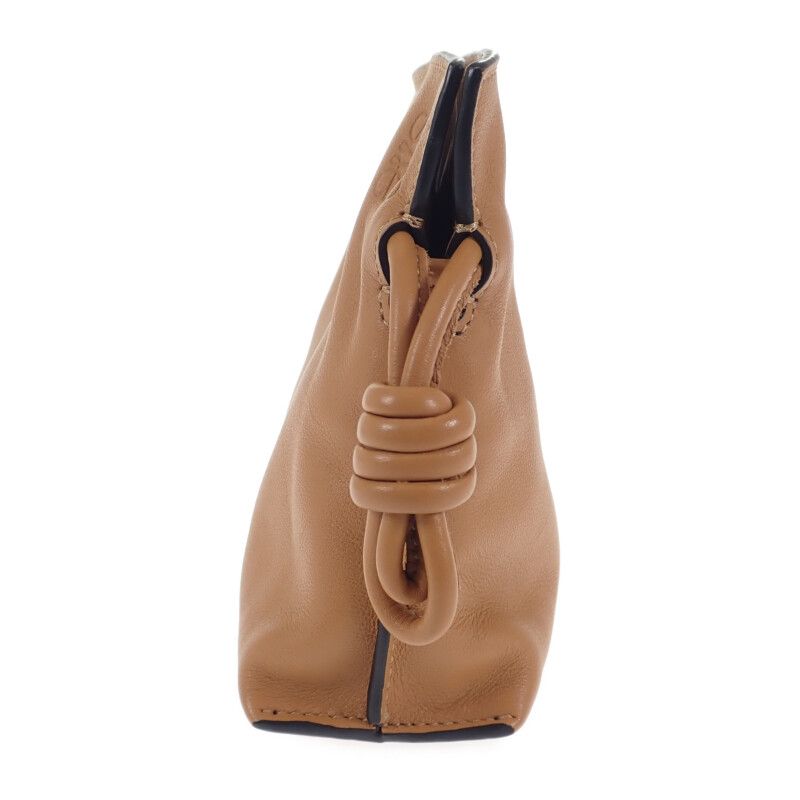 Loewe Flamenco Clutch Nano A411 Fc6 X01 2-Way Bag Shoulder Calf Warm Desert — view 6