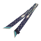 Louis Vuitton Bandeau BB Ultimate Scarf Silk Beige Blue Marlene — view 2