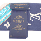 Louis Vuitton Bandeau BB Ultimate Scarf Silk Beige Blue Marlene — view 5