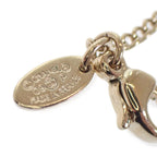 Chanel CC Coin Pendant Necklace Metal Gold Beige Circle Round Shape — view 7