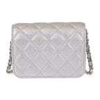 Chanel Star Chain Belt Bag Mini 2-Way Shoulder Lambskin Silver Hardware — view 3