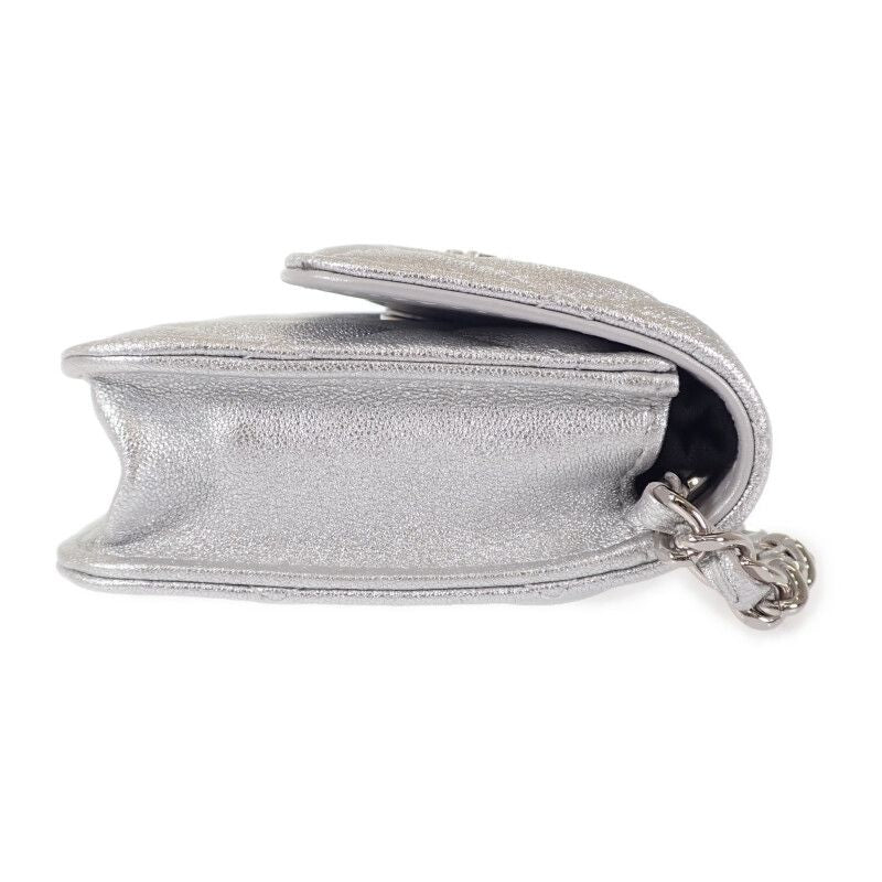 Chanel Star Chain Belt Bag Mini 2-Way Shoulder Lambskin Silver Hardware — view 5