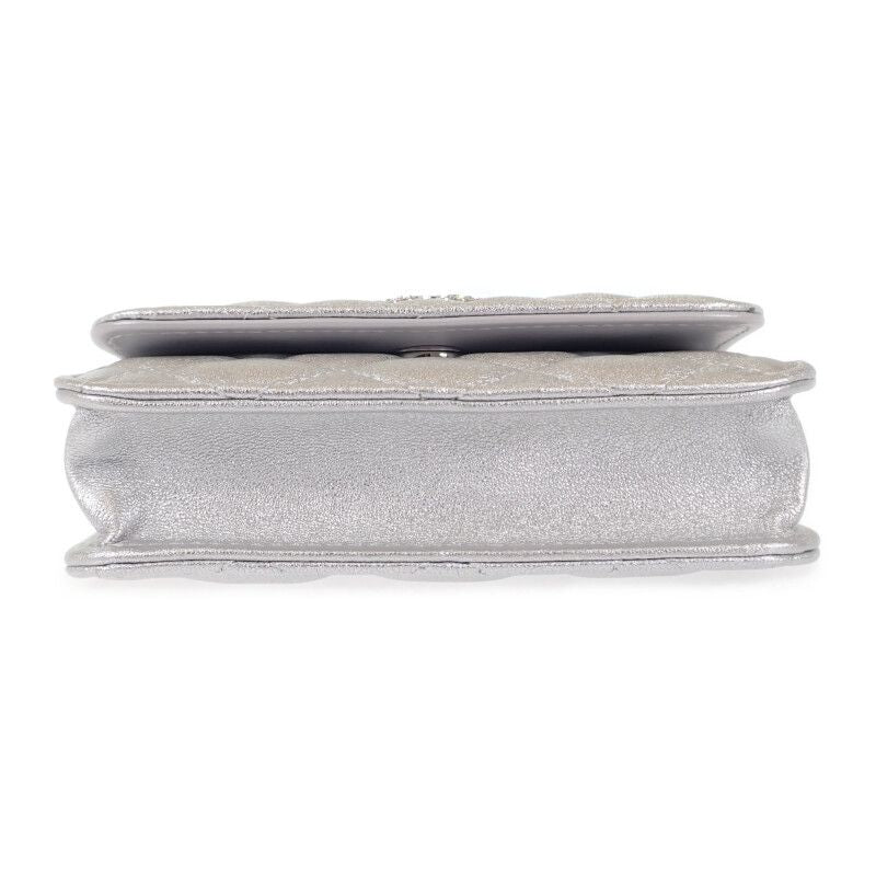 Chanel Star Chain Belt Bag Mini 2-Way Shoulder Lambskin Silver Hardware — view 6