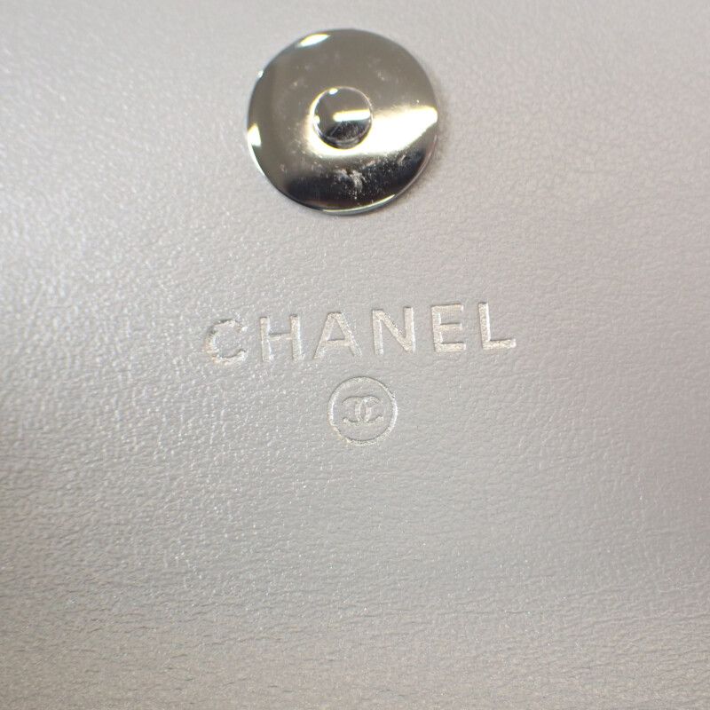 Chanel Star Chain Belt Bag Mini 2-Way Shoulder Lambskin Silver Hardware — view 9
