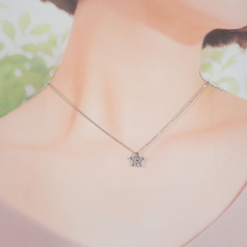 Chanel Comet Collection Small Model J2709 Necklace 18K White — view 9