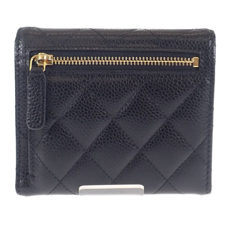 Chanel Classic Small Flap Wallet Ap0231 c3906 Trifold Caviar Leather — view 3