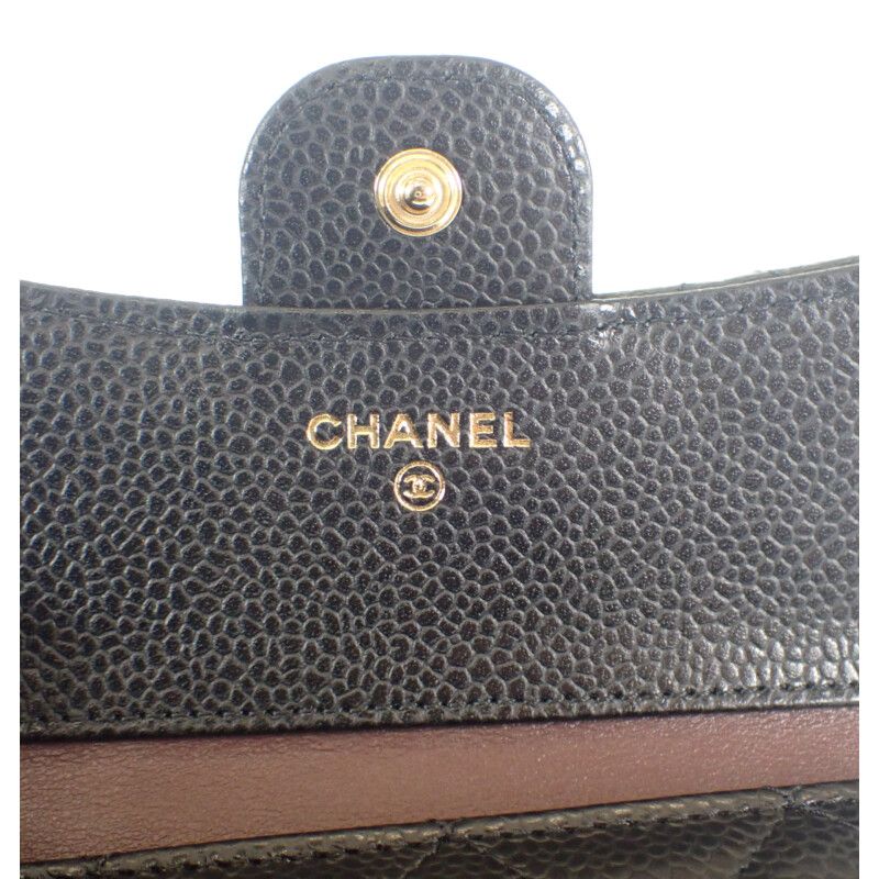 Chanel Classic Small Flap Wallet Ap0231 c3906 Trifold Caviar Leather — view 7