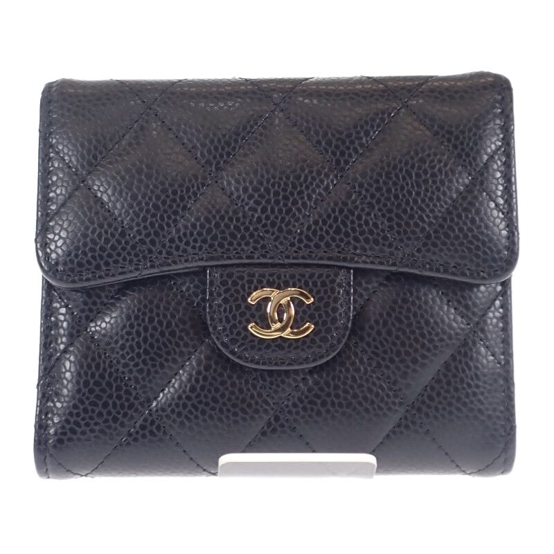 Chanel Classic Small Flap Wallet Ap0231 c3906 Trifold Caviar Leather — view 2