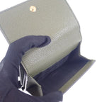 Gucci Logo Compact Wallet Mini E8 Ig3352 Trifold Calfskin Khaki — view 8