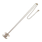 Chanel Coco Mark Necklace Metal Crystal Gold — view 6