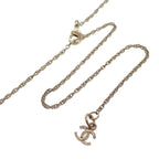 Chanel Coco Mark Necklace Metal Crystal Gold — view 7
