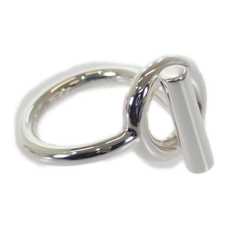 Hermes Echape MM Ring Chaine D'ancre B 00051 AG 925 Silver 51 — view 3