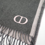 Christian Dior Cdicon Double Face 93 E0015 Dh001 Scarf Silk Gray Pink Men — view 4