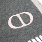 Christian Dior Cdicon Double Face 93 E0015 Dh001 Scarf Silk Gray Pink Men — view 8