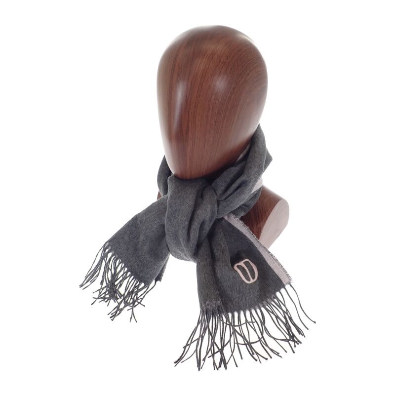 Christian Dior Cdicon Double Face 93 E0015 Dh001 Scarf Silk Gray Pink Men — view 2
