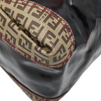 Fendi Zucca Tote Handbag 8 Bl096 Brown Enamel — view 6