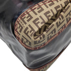 Fendi Zucca Tote Handbag 8 Bl096 Brown Enamel — view 5
