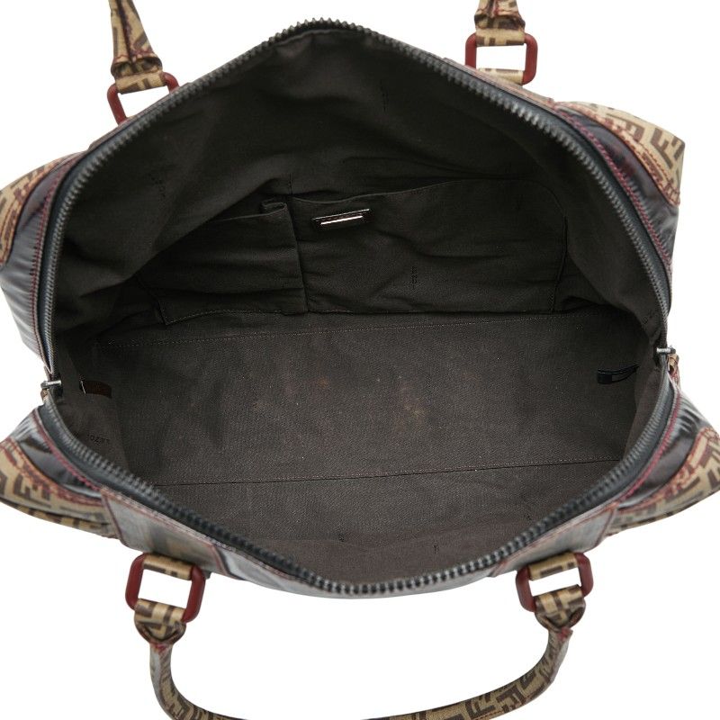 Fendi Zucca Tote Handbag 8 Bl096 Brown Enamel — view 9