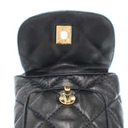 Chanel CC Turnlock Quilted Leather Mule Shoes Black 36 — view 8
