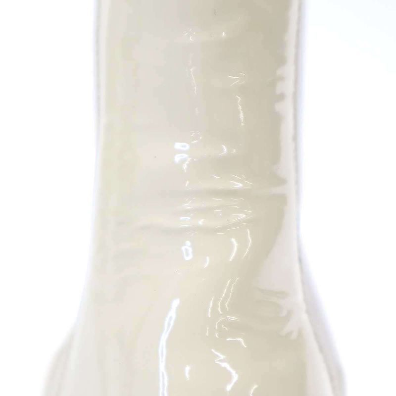 Chanel Coco Mark Toe Side Gore Patent Leather Boots White 36 1 2 — view 7