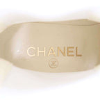 Chanel Coco Mark Toe Side Gore Patent Leather Boots White 36 1 2 — view 5