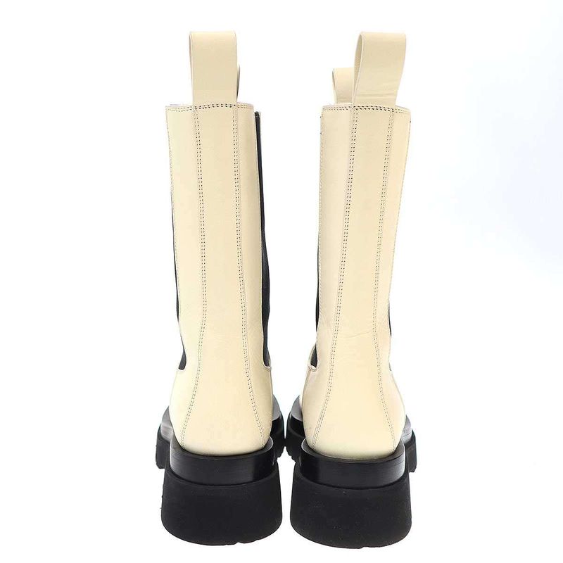 Bottega Veneta Tire Side Gore Long Chelsea Boots White 36 — view 3