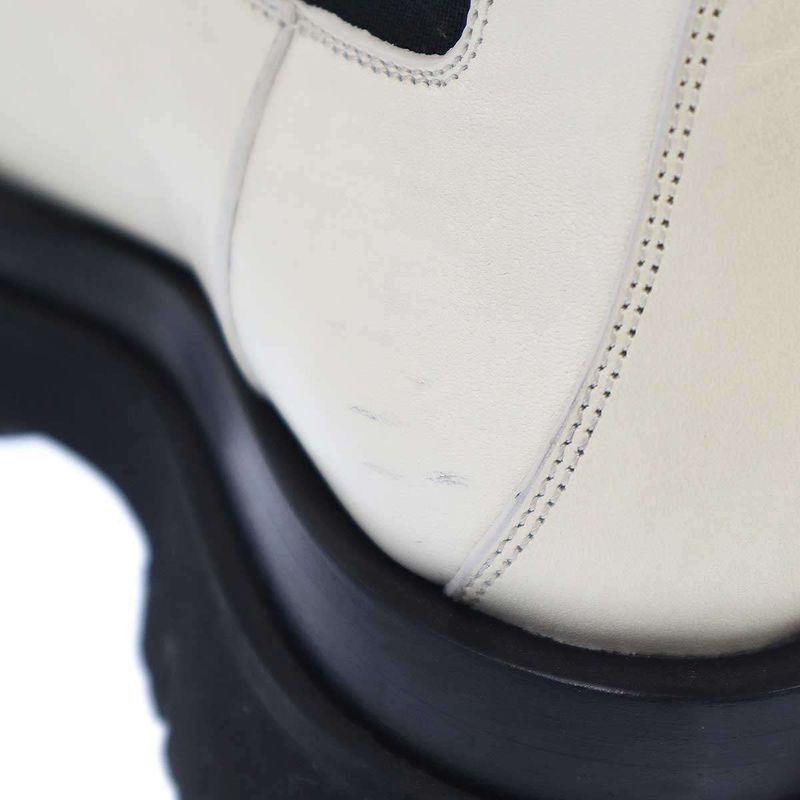 Bottega Veneta Tire Side Gore Long Chelsea Boots White 36 — view 9