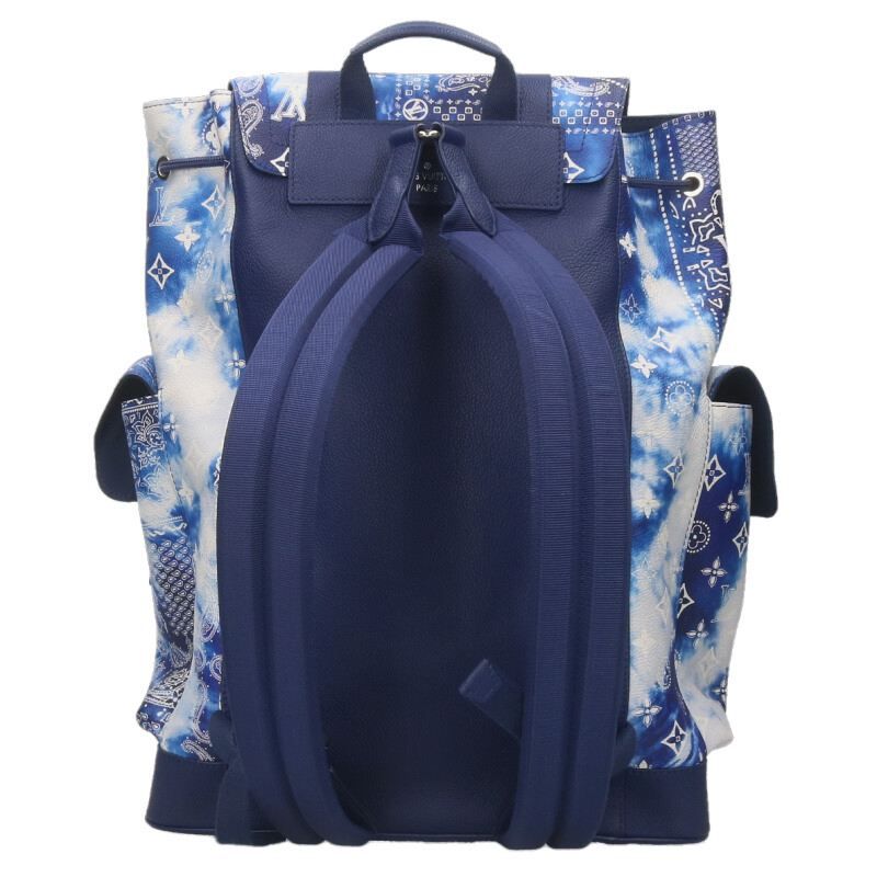 Louis Vuitton Christopher MM Monogram Bandana Leather Backpack — view 2