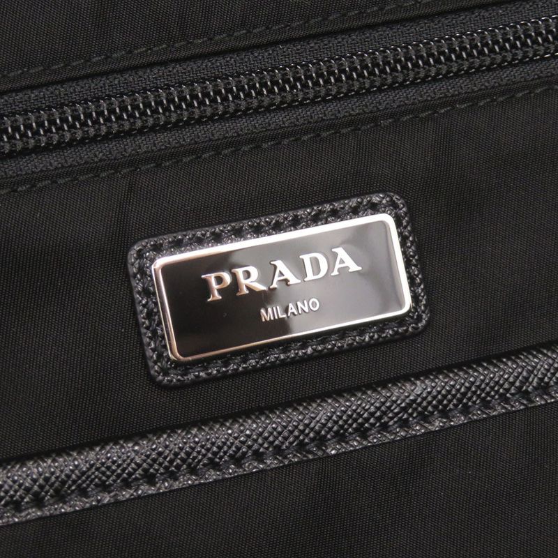 Prada Nylon Black Backpack Daypack 1213 — view 8