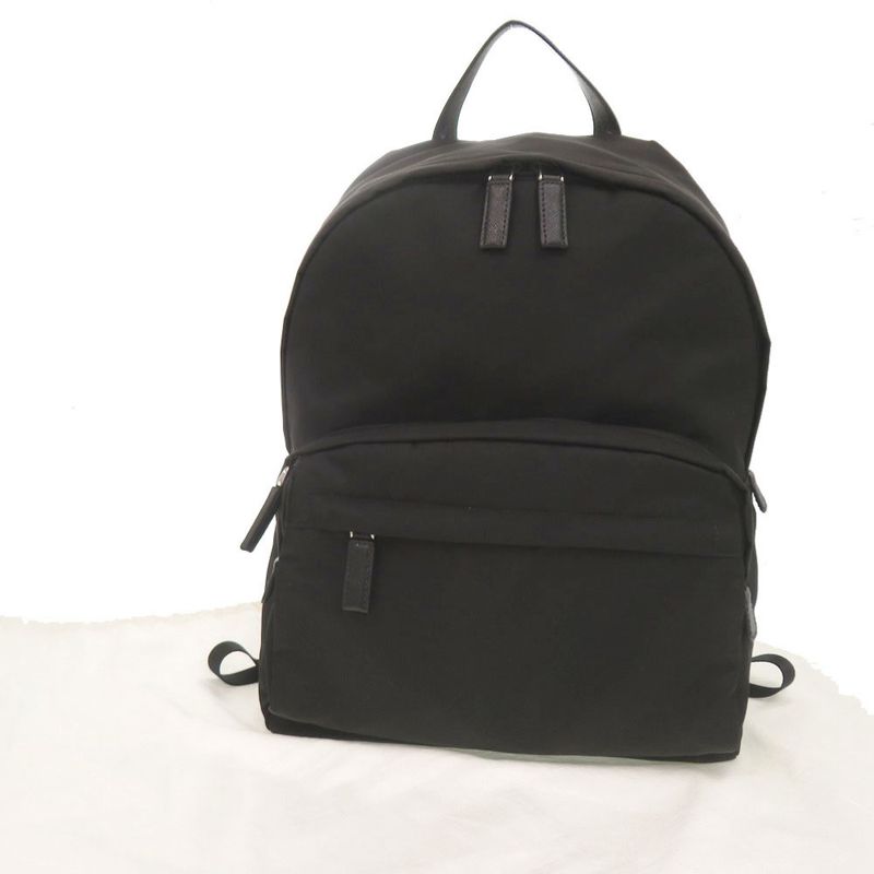 Prada Nylon Black Backpack Daypack 1213 — view 2