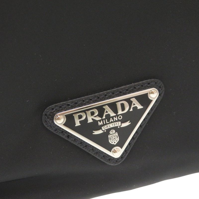 Prada Nylon Black Backpack Daypack 1213 — view 9